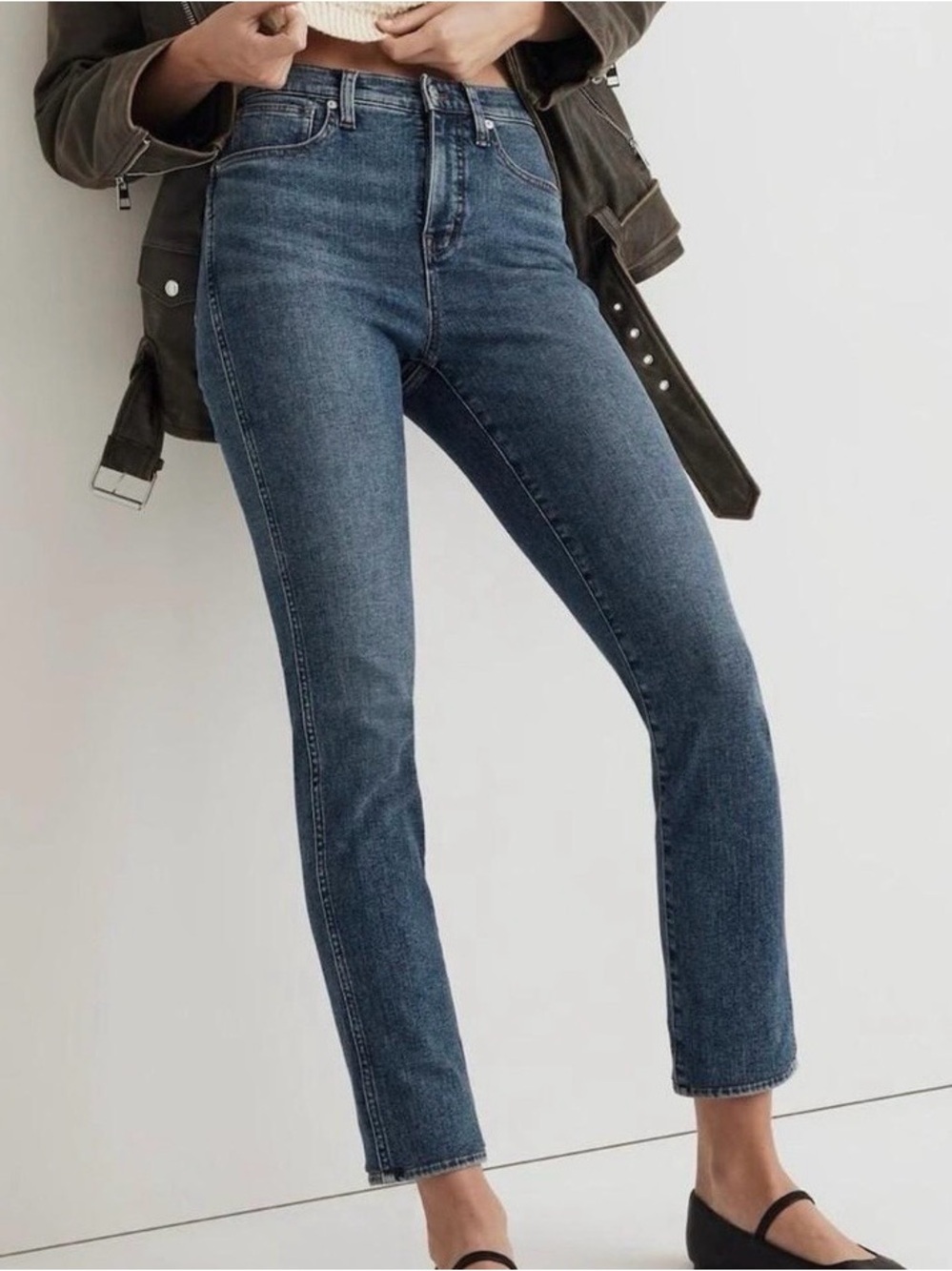 Madewell Jeans Women’s 27 Blue Mid-Rise Stovepipe LIKE NEW!